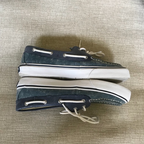 Blue and White Sperrys - Picture 5 of 6